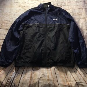 Men’s Fila Navy Blue/Black Windbreaker 2XL